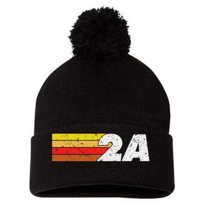 2a 2nd Amendment Pro Gun Second Amendment Pom Pom 12in Knit Beanie