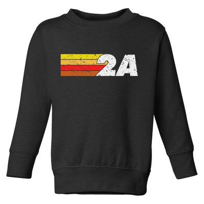 2a 2nd Amendment Pro Gun Second Amendment Toddler Sweatshirt