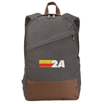 2a 2nd Amendment Pro Gun Second Amendment Cotton Canvas Backpack
