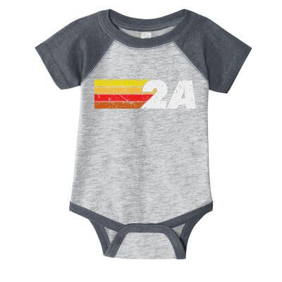 2a 2nd Amendment Pro Gun Second Amendment Infant Baby Jersey Bodysuit