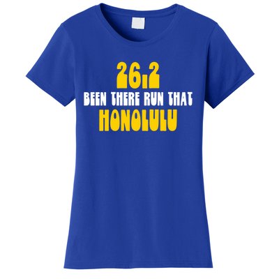 26 2 Been There Run That Marathon Runners Honolulu Funny Gift Women's T-Shirt