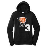 2020 3rd Birthday Basketball Three 3 Years Old Women's Pullover Hoodie