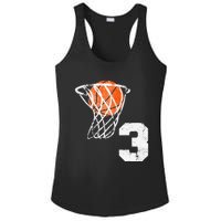 2020 3rd Birthday Basketball Three 3 Years Old Ladies PosiCharge Competitor Racerback Tank