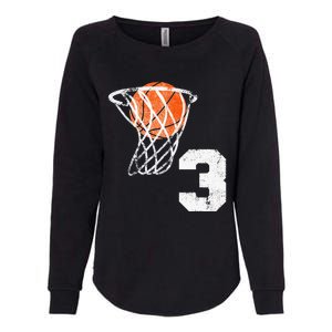 2020 3rd Birthday Basketball Three 3 Years Old Womens California Wash Sweatshirt