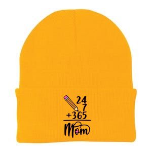 24 7 365 Days Mom Knit Cap Winter Beanie