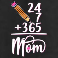 24 7 365 Days Mom Garment-Dyed Heavyweight T-Shirt