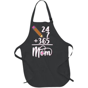 24 7 365 Days Mom Full-Length Apron With Pockets