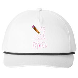 24 7 365 Days Mom Snapback Five-Panel Rope Hat