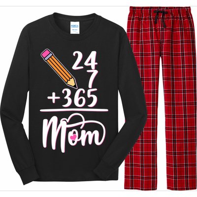 24 7 365 Days Mom Long Sleeve Pajama Set