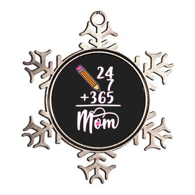 24 7 365 Days Mom Metallic Star Ornament