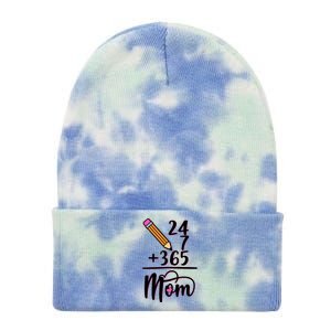 24 7 365 Days Mom Tie Dye 12in Knit Beanie