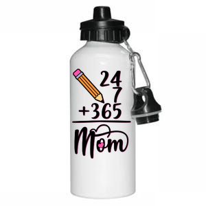 24 7 365 Days Mom Aluminum Water Bottle