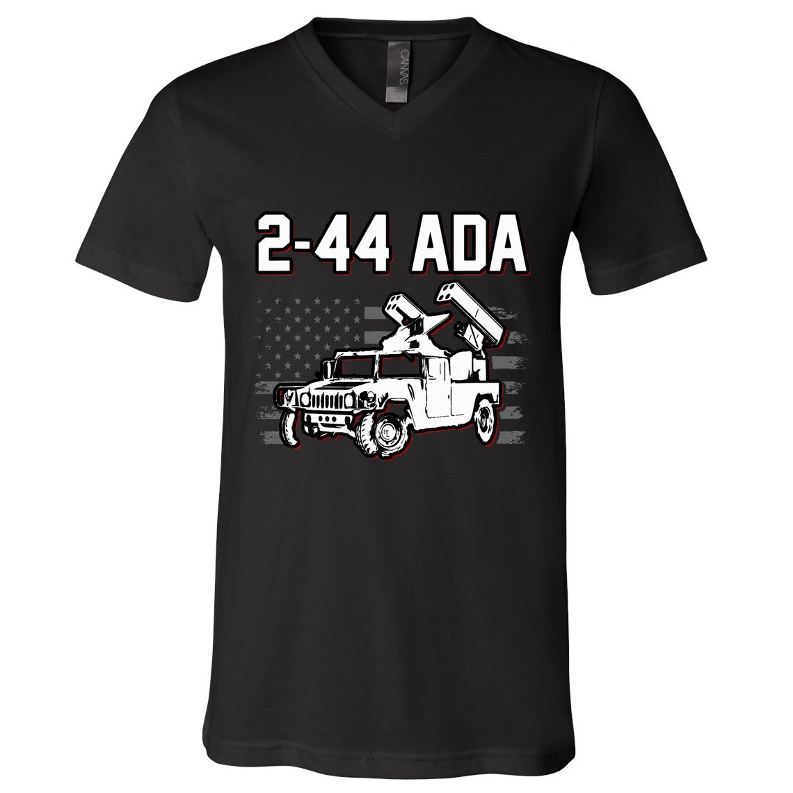 2 44 Ada 108th Adab Air Defense Artillery Brigade V-Neck T-Shirt