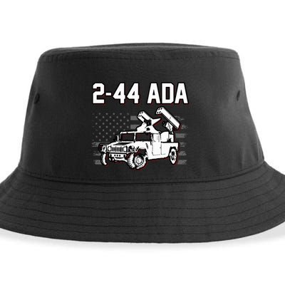 2 44 Ada 108th Adab Air Defense Artillery Brigade Sustainable Bucket Hat