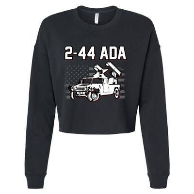 2 44 Ada 108th Adab Air Defense Artillery Brigade Cropped Pullover Crew