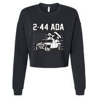 2 44 Ada 108th Adab Air Defense Artillery Brigade Cropped Pullover Crew