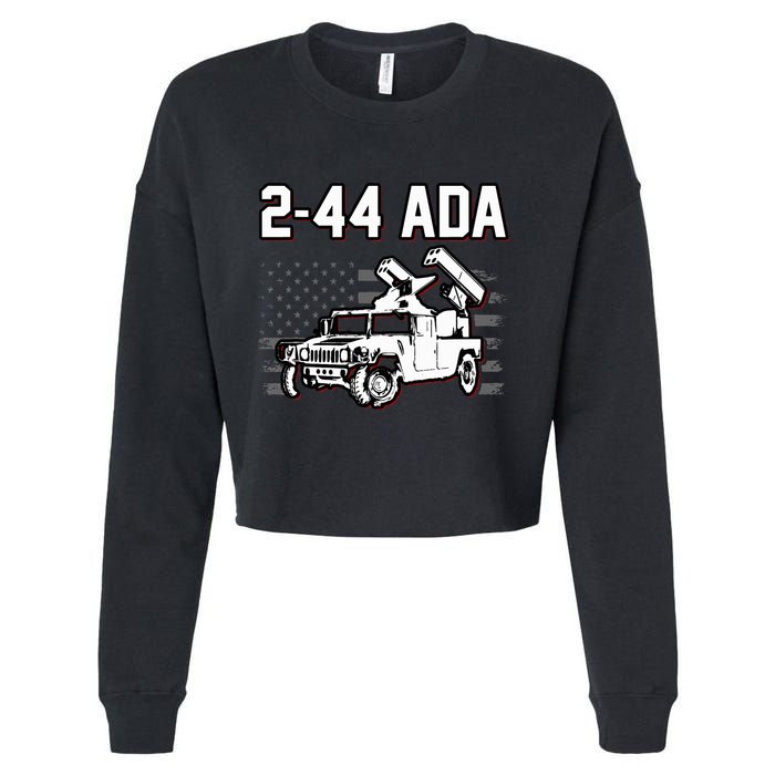2 44 Ada 108th Adab Air Defense Artillery Brigade Cropped Pullover Crew