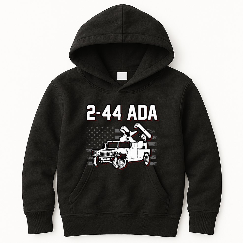 2 44 Ada 108th Adab Air Defense Artillery Brigade Kids Hoodie