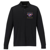 2025 47th Usa Flag Performance Long Sleeve Polo