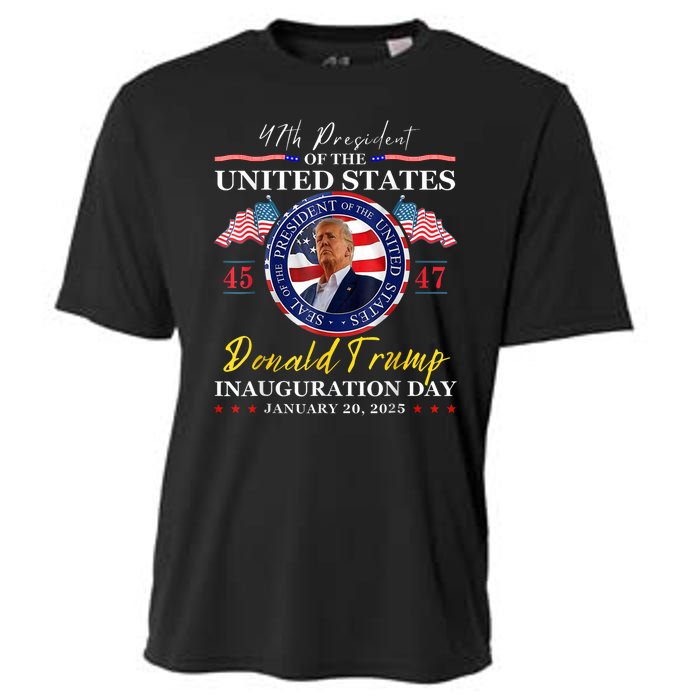 2025 47th Usa Flag Cooling Performance Crew T-Shirt