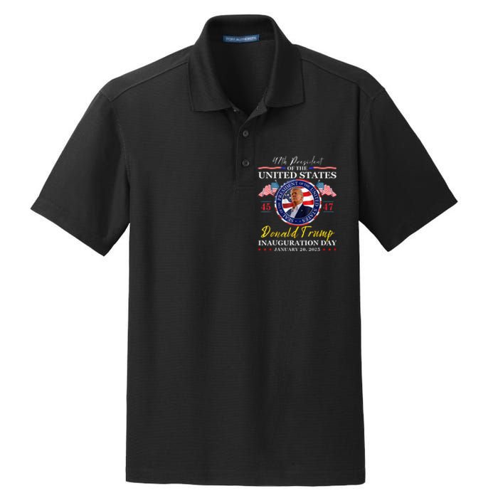 2025 47th Usa Flag Dry Zone Grid Polo