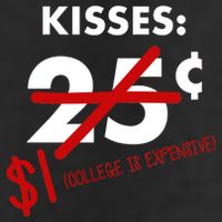 25 Cent Kisses College Is Expensive Retro  7 Panel Mesh Trucker Snapback Hat