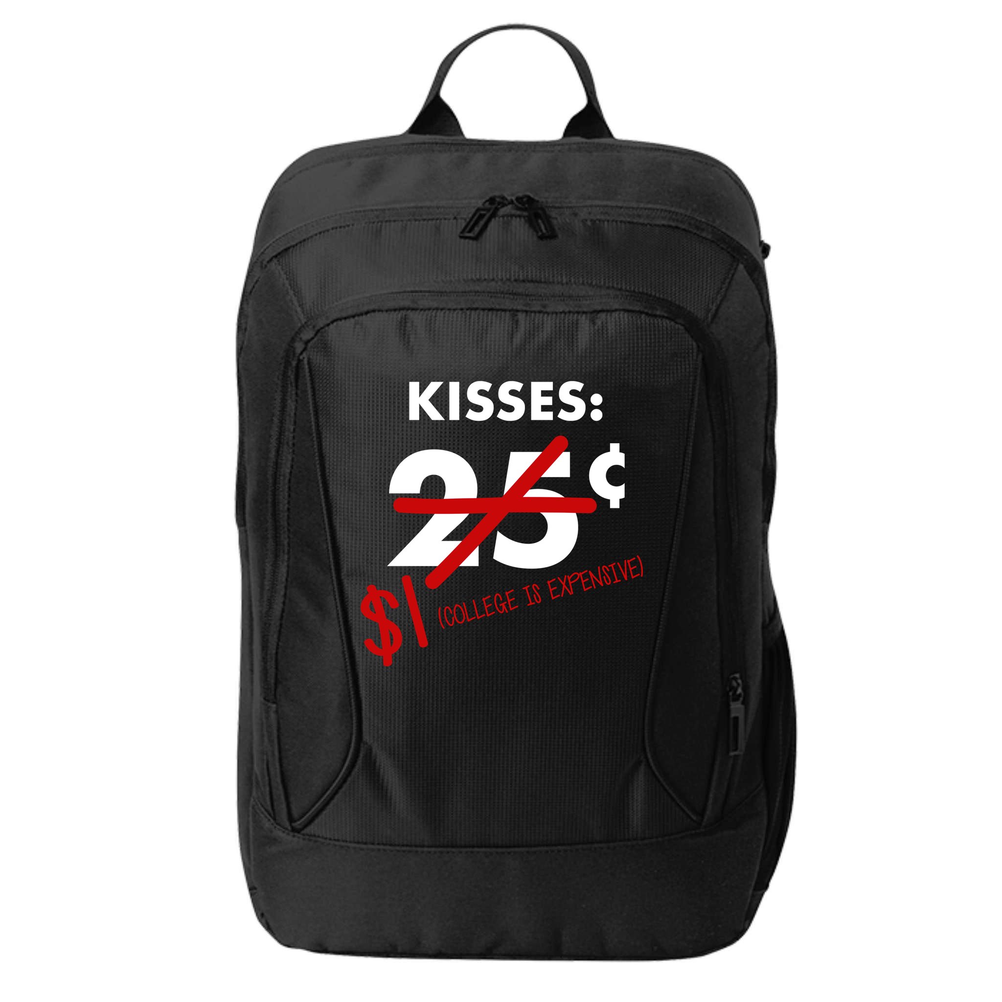 25 Cent Kisses College Is Expensive Retro  City Backpack