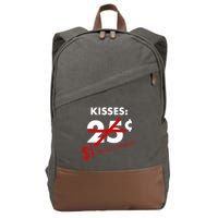 25 Cent Kisses College Is Expensive Retro  Cotton Canvas Backpack