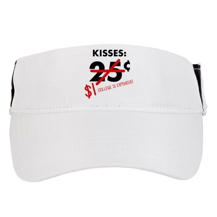 25 Cent Kisses College Is Expensive Retro  Adult Drive Performance Visor
