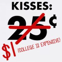 25 Cent Kisses College Is Expensive Retro  Flat Bill Trucker Hat