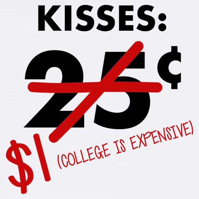 25 Cent Kisses College Is Expensive Retro  Flat Bill Trucker Hat