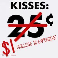 25 Cent Kisses College Is Expensive Retro  Tank Top