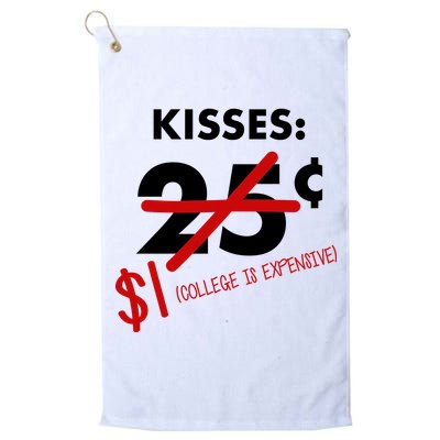 25 Cent Kisses College Is Expensive Retro  Golf Towel