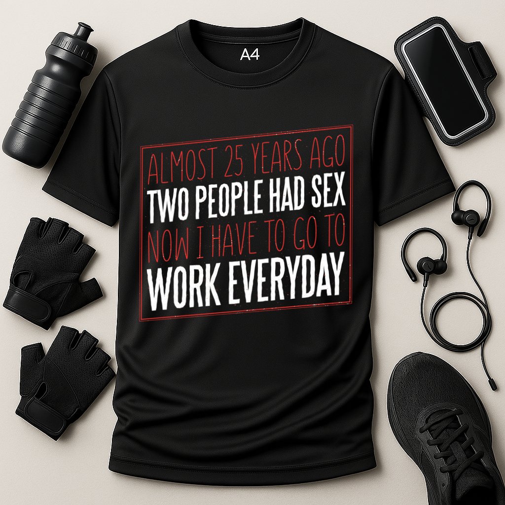 25th Birthday Funny Cooling Performance Crew T-Shirt