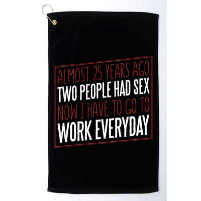 25th Birthday Funny Golf Towel