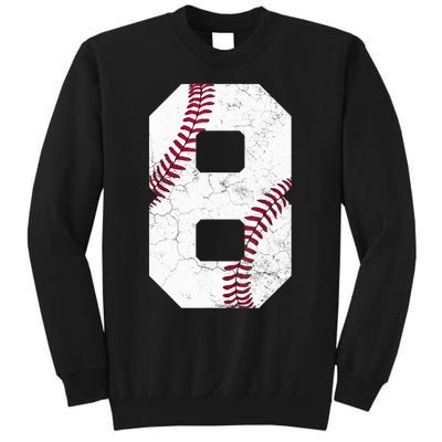 2015 8th Birthday Gift 8 Years Old Baseball Eighth Boy Sweatshirt