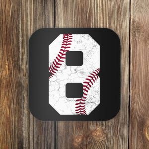 2015 8th Birthday Gift 8 Years Old Baseball Eighth Boy Coaster