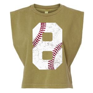 2015 8th Birthday Gift 8 Years Old Baseball Eighth Boy Garment-Dyed Women's Muscle Tee