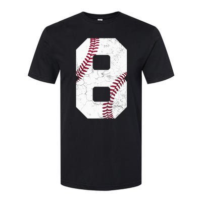 2015 8th Birthday Gift 8 Years Old Baseball Eighth Boy Softstyle CVC T-Shirt