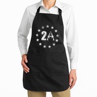 2nd Amendment 13 Stars Flag 2a Ar15 1776 I Will Not Comply Full-Length Apron With Pockets