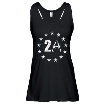 2nd Amendment 13 Stars Flag 2a Ar15 1776 I Will Not Comply Ladies Essential Flowy Tank