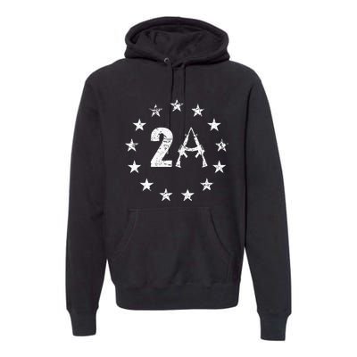 2nd Amendment 13 Stars Flag 2a Ar15 1776 I Will Not Comply Premium Hoodie