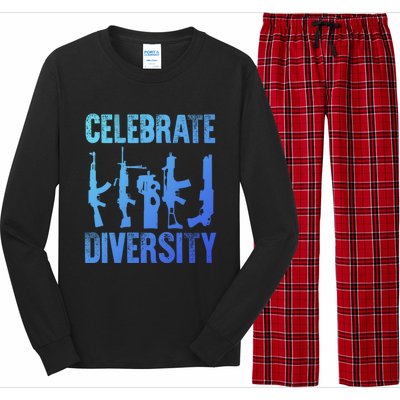 2Nd Adt 2A Pro Guns Celebrate Diversity Cool Gift Long Sleeve Pajama Set