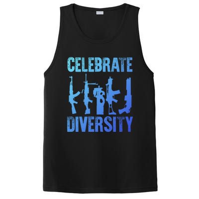 2Nd Adt 2A Pro Guns Celebrate Diversity Cool Gift PosiCharge Competitor Tank