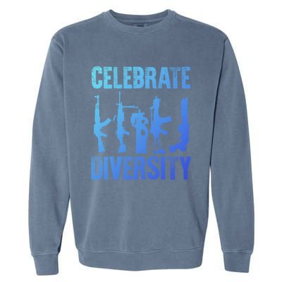 2Nd Adt 2A Pro Guns Celebrate Diversity Cool Gift Garment-Dyed Sweatshirt