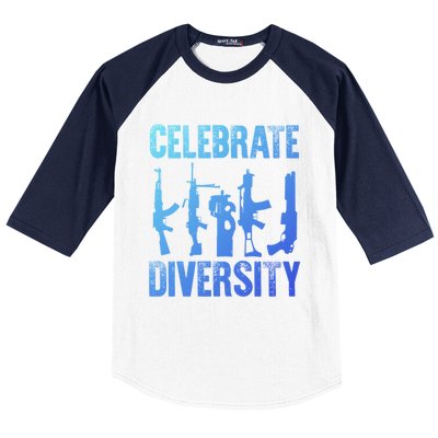 2Nd Adt 2A Pro Guns Celebrate Diversity Cool Gift Baseball Sleeve Shirt