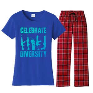 2Nd Adt 2A Pro Guns Celebrate Diversity Cool Gift Women's Flannel Pajama Set