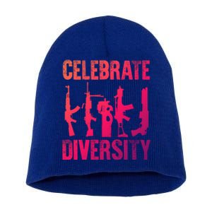 2Nd Adt 2A Pro Guns Celebrate Diversity Cool Gift Short Acrylic Beanie