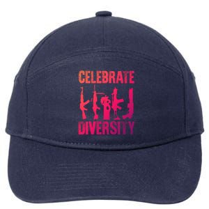 2Nd Adt 2A Pro Guns Celebrate Diversity Cool Gift 7-Panel Snapback Hat