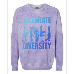 2nd Adt 2a Pro Guns Celebrate Diversity Colorblast Crewneck Sweatshirt